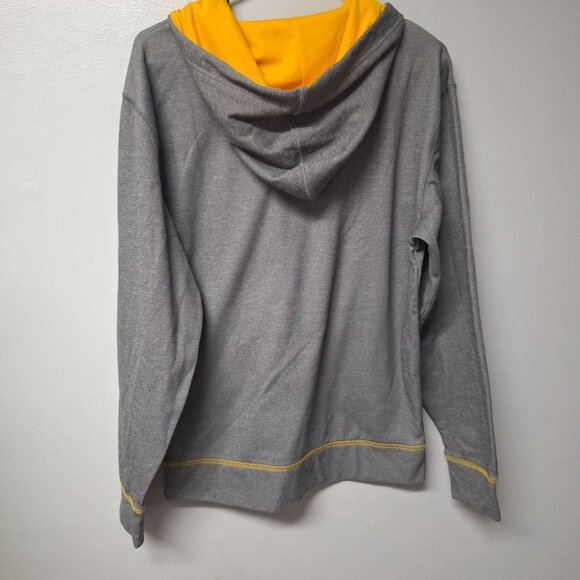 NFL Green Bay Packers Hoodie Sweatshirt Yellow Gray Football Wisconsin‎ - Picture 2 of 8